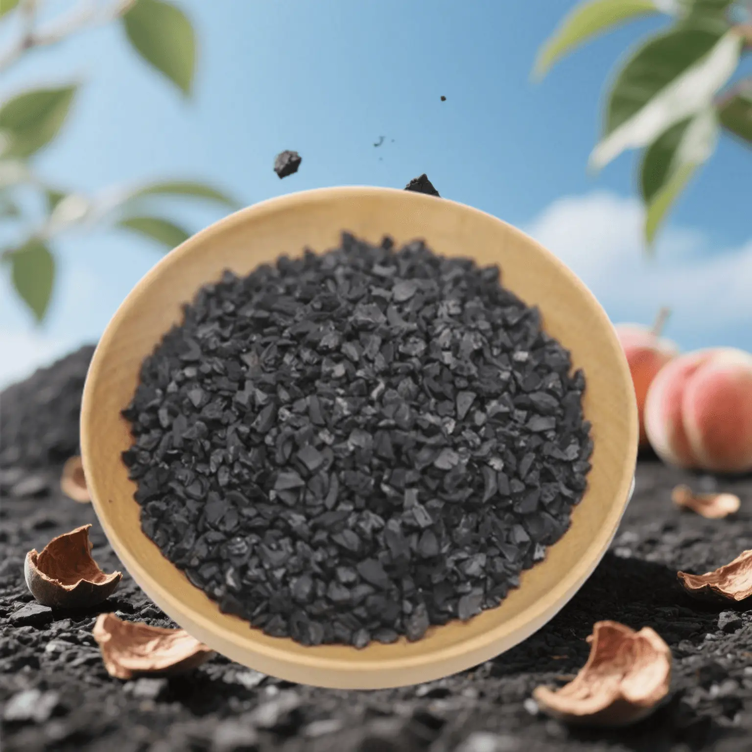 Peach shell activated carbon
